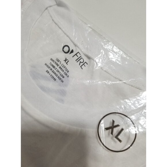 ON FIRE Positive Vibes Only Sequin Knot Front Crop Top In White - Size XL - Picture 4 of 5